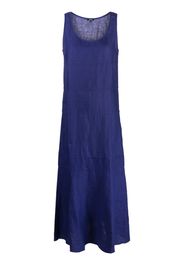 ASPESI panelled linen maxi dress - Blu