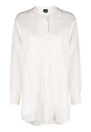 ASPESI collarless linen shirt - Toni neutri