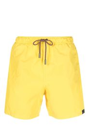 ASPESI logo-patch swim shorts - Giallo