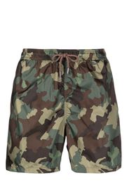 ASPESI camouflage-pattern swim shorts - Verde