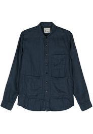 ASPESI patch-pockets hemp shirt - Blu