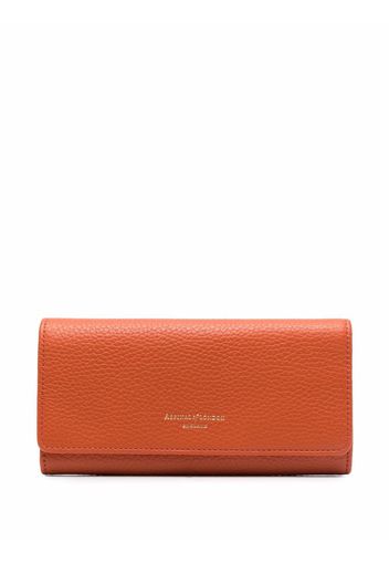 Aspinal Of London grained leather purse - Arancione