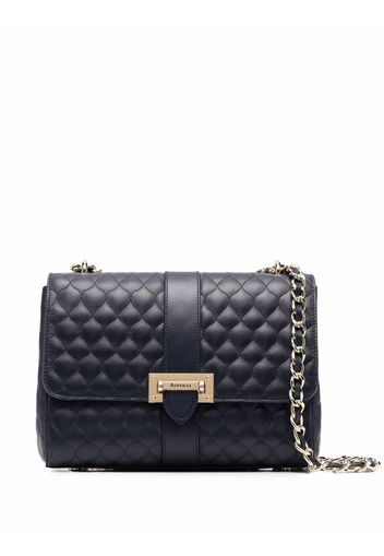 Aspinal Of London Lottie quilted shoulder bag - Blu