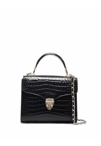 Aspinal Of London Mayfair crocodile-effect tote - Nero