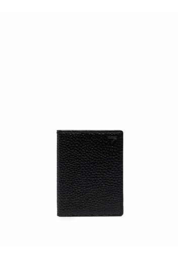 Aspinal Of London grained leather travel wallet - Nero