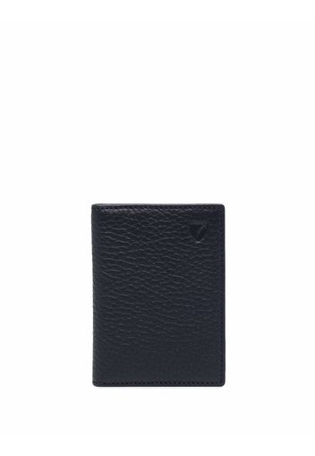 Aspinal Of London pebbled-effect double fold wallet - Blu