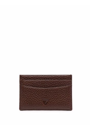 Aspinal Of London grained leather cardholder - Marrone