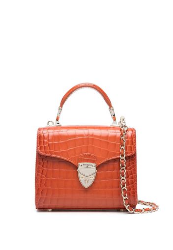 Aspinal Of London Mayfair crocodile-effect tote bag - Arancione