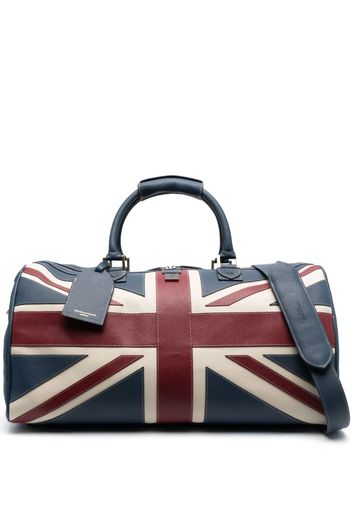 Aspinal Of London Boston leather holdall - Blu