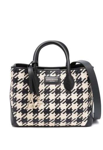 Aspinal Of London London houndstooth tote bag - Marrone