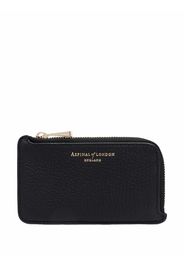 Aspinal Of London grained leather coin purse - Nero