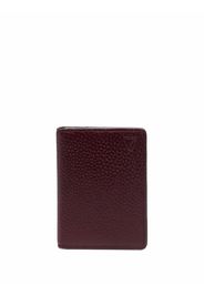 Aspinal Of London pebbled-effect double fold wallet - Rosso