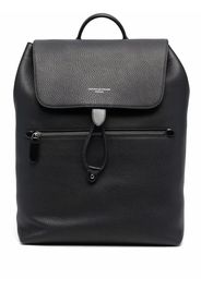 Aspinal Of London Reporter grained-effect backpack - Nero
