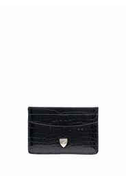 Aspinal Of London croc-effect cardholder - Nero