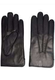Aspinal Of London stitched detail gloves - Nero