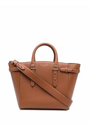 Aspinal Of London Marylebone contrast-stitching tote - Marrone