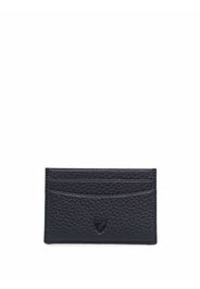 Aspinal Of London grain leather card holder - Blu