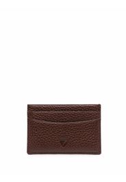 Aspinal Of London grained leather cardholder - Marrone