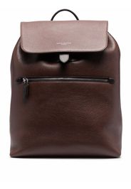 Aspinal Of London Reporter grained-effect backpack - Marrone