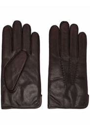 Aspinal Of London cashmere-blend lined leather gloves - Marrone