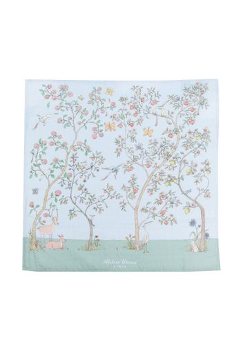 Atelier Choux printed cotton blanket - Blu