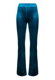 Atlein flared velvet trousers - Blu