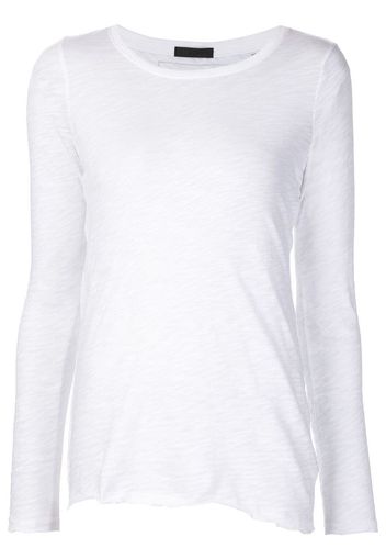 asymmetric hem longsleeved T-shirt