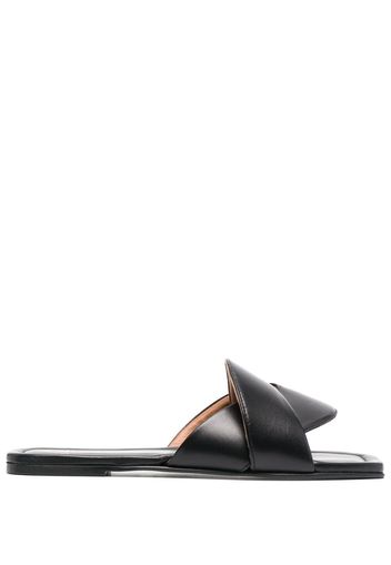 ATP Atelier slip-on leather sandals - Nero