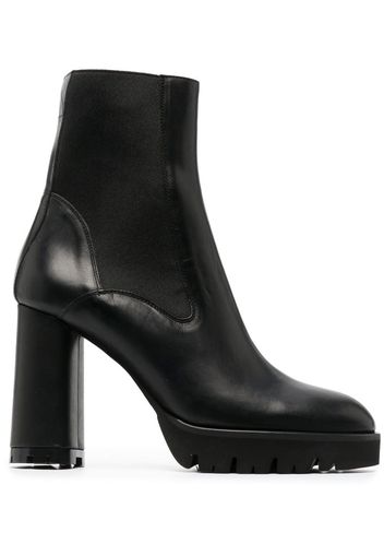 ATP Atelier ATP CAIO 100 PLATFORM HIGH HEEL ANKLE BOOT LEATHER - Nero