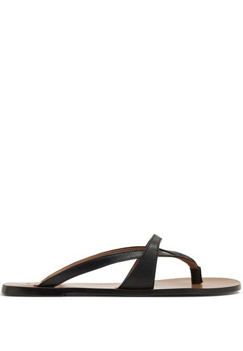 ATP Atelier Padula leather flip-flops - Nero