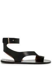 ATP Atelier Aquara cut-out leather sandals - Nero