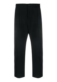 Attachment pleat-detail straight-leg trousers - Nero