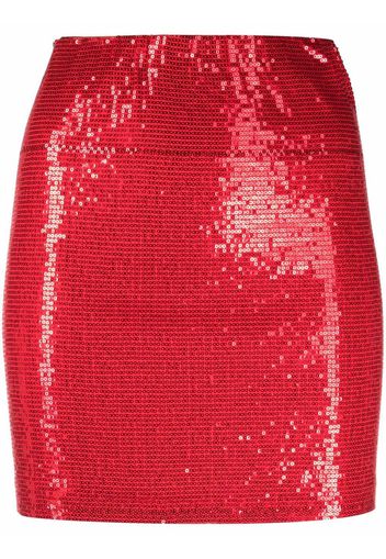 Atu Body Couture sequin-embellished fitted mini skirt - Rosso