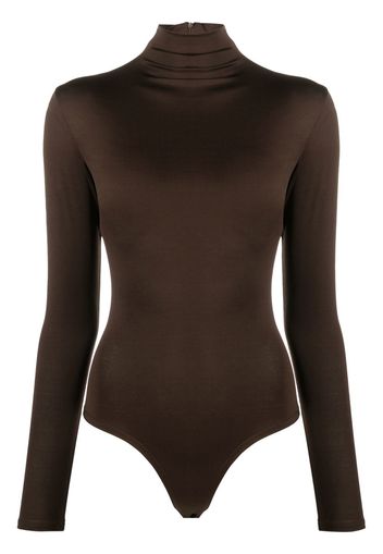 Atu Body Couture mock-neck long-sleeved bodysuit - Marrone