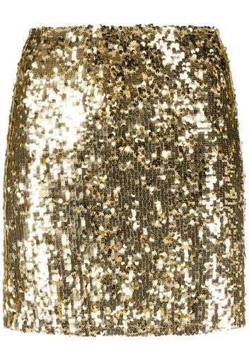 Atu Body Couture sequin-embellished fitted mini skirt - Oro