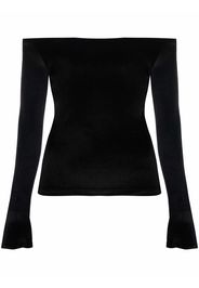 Atu Body Couture off-shoulder long-sleeve jersey - Nero