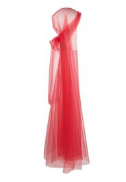 Atu Body Couture tulle-netting head wrap - Rosso