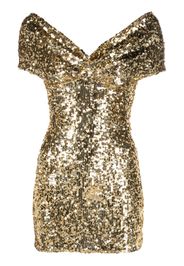 Atu Body Couture sequin-embellished off-shoulder minidress - Oro