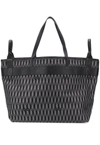 geometric large tote bag