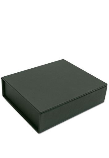 August Sandgren rectangular leather jewelbox - Verde