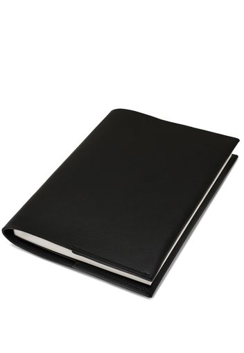 August Sandgren leather ruled notebook - Nero