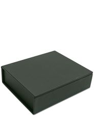 August Sandgren rectangular leather jewelbox - Verde