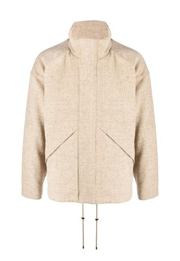 Auralee high-neck twill jacket - Toni neutri