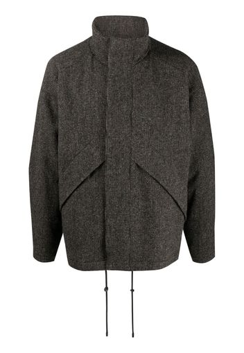 Auralee high-neck twill jacket - Grigio