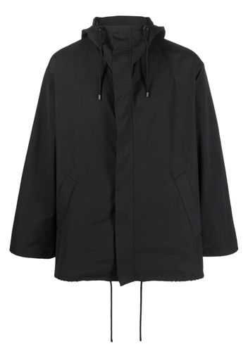 Auralee water-resistant hooded jacket - Nero