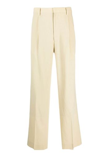 Auralee Hard Twist Viyella wool trousers - Toni neutri