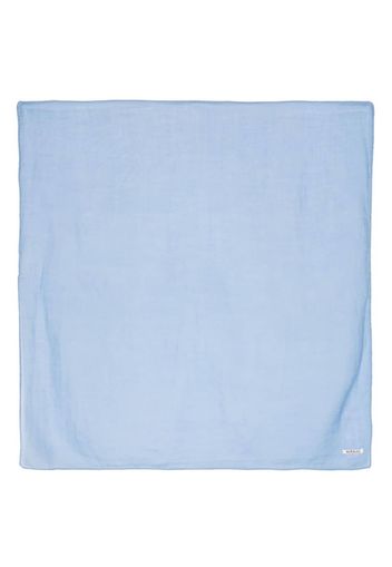Auralee square-shaped cashmere scarf - Blu