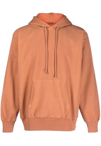 Auralee pouch-pocket drawstring hoodie - Marrone