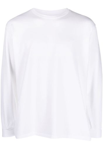 Auralee long-sleeve cotton T-shirt - Bianco