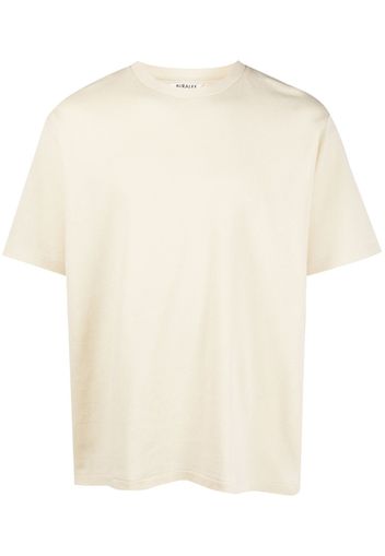 Auralee crew-neck cotton T-shirt - Toni neutri